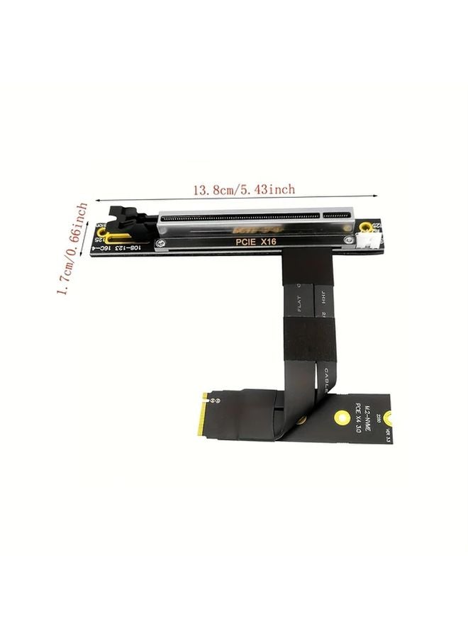 7.87inch M.2 to PCIe x16 Riser Card Adapter for NVME SSD and Graphics Card GPU - Image 2
